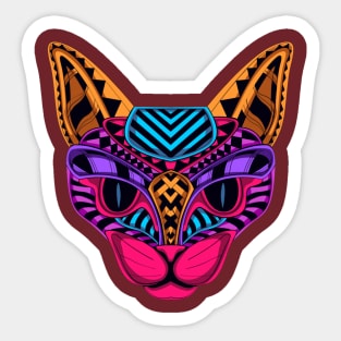 freaky cat Sticker